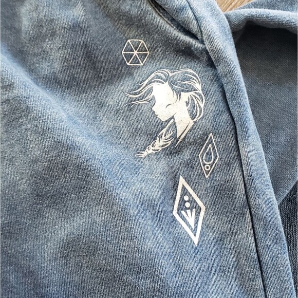 Disney Frozen distressed blue sweat set size 7/8 NWNT - Picture 5 of 9